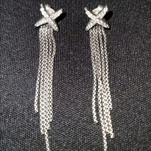 David Yurman "X" collection. X tassel earrings
